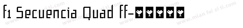 f1 Secuencia Quad ff字体转换